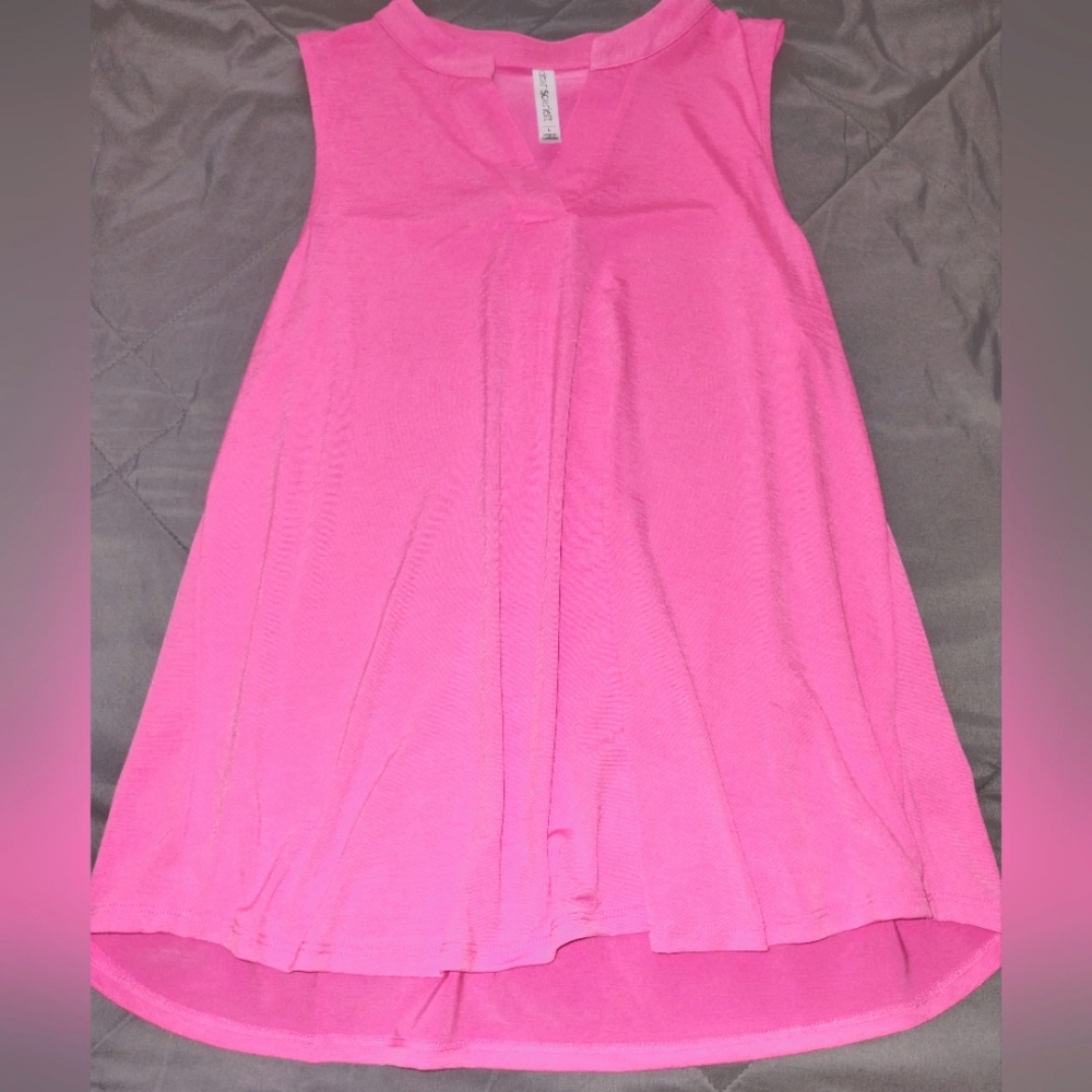 Neon Pink Sleeveless Top NWOT - Picture 5 of 6